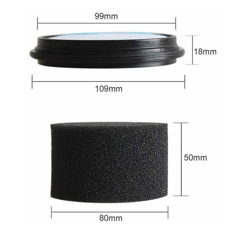 A60P For Vax Blade 24V Cordless Motor Filter Foam Replacement Set For TBT3V1H1 Vacuum Cleaner Household Cleaning Appliance Part