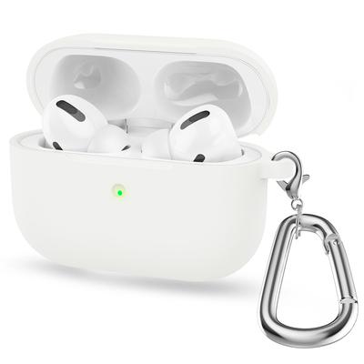 Silicone Case For AirPods Pro Protective Case With Hook TPU Wireless Earphone Cover For Airpods Pro 1 Charging Box Protector Bag