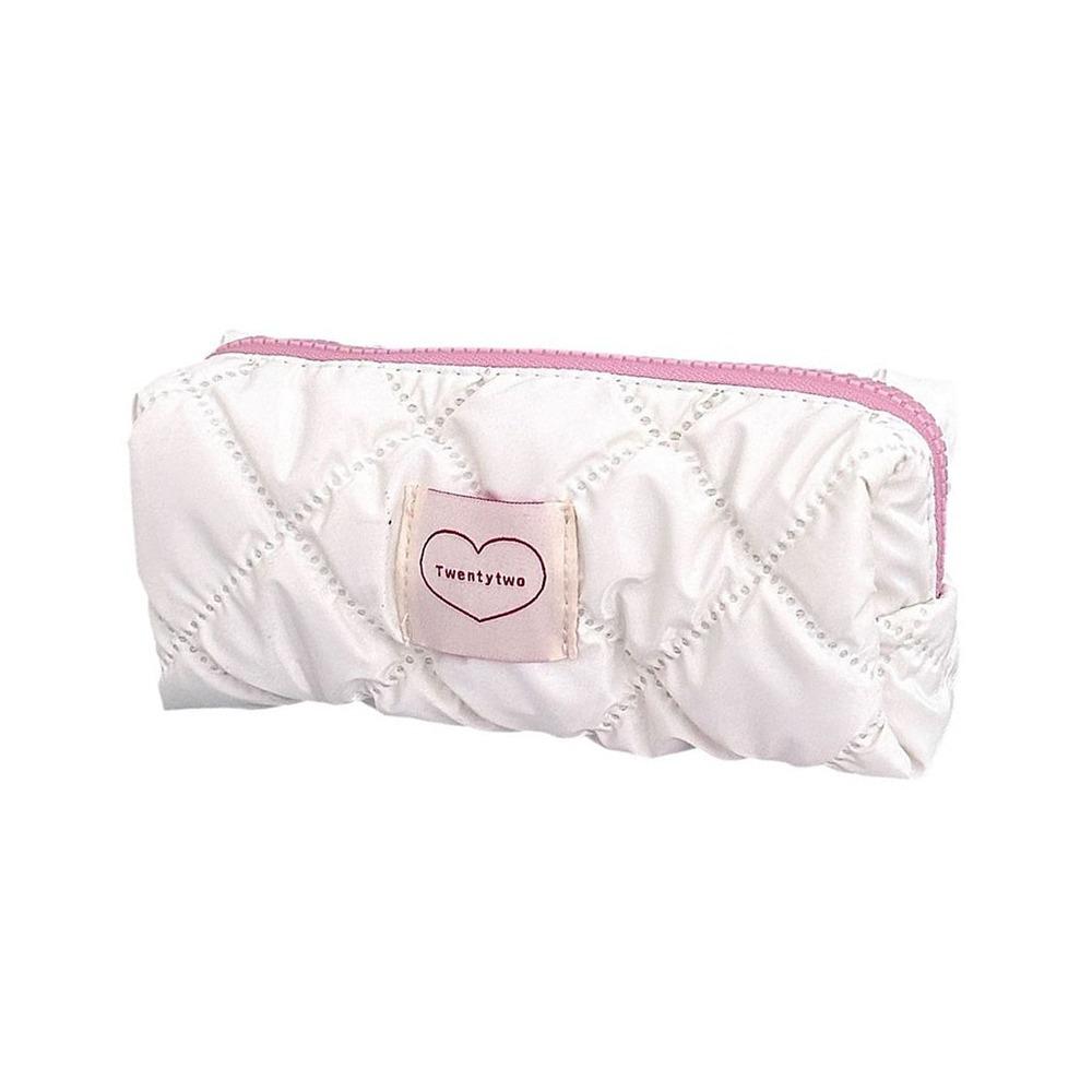 Large Capacity Pen Bag Bowknot Cosmetic Bag Cute Stationery Bag