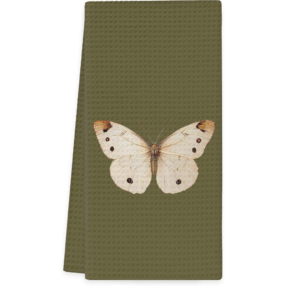 Retro Butterfly Kitchen Towels, Butterfly Gifts for Women Girls Hand Towels, Vintage Retro Butterflies Dish Towel Tea Towel for Kitchen Decorative, Butterfly
