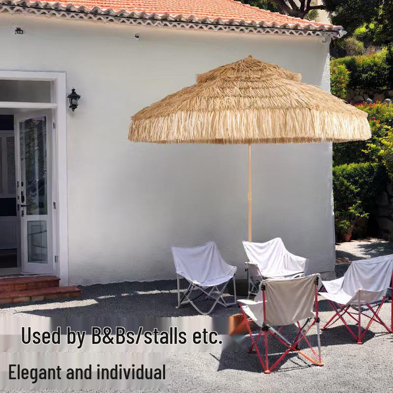 Outdoor Windproof & Waterproof Beach Sunshade Umbrella for Homestays and Hotels