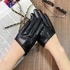 Half Palm Leather Gloves, Stylish Finger Gloves for Party, Wedding & Photography Cosplay & Driving