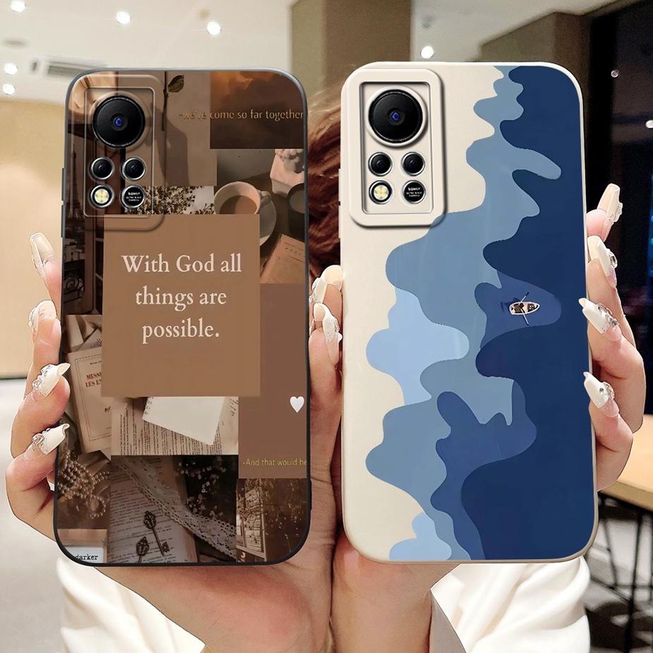 For Infinix Hot 11s NFC Case New Fashion Candy Painted Cover Silicone Case For Infinix Hot 11S X6812 X6812B Hot11s NFC Soft Bags
