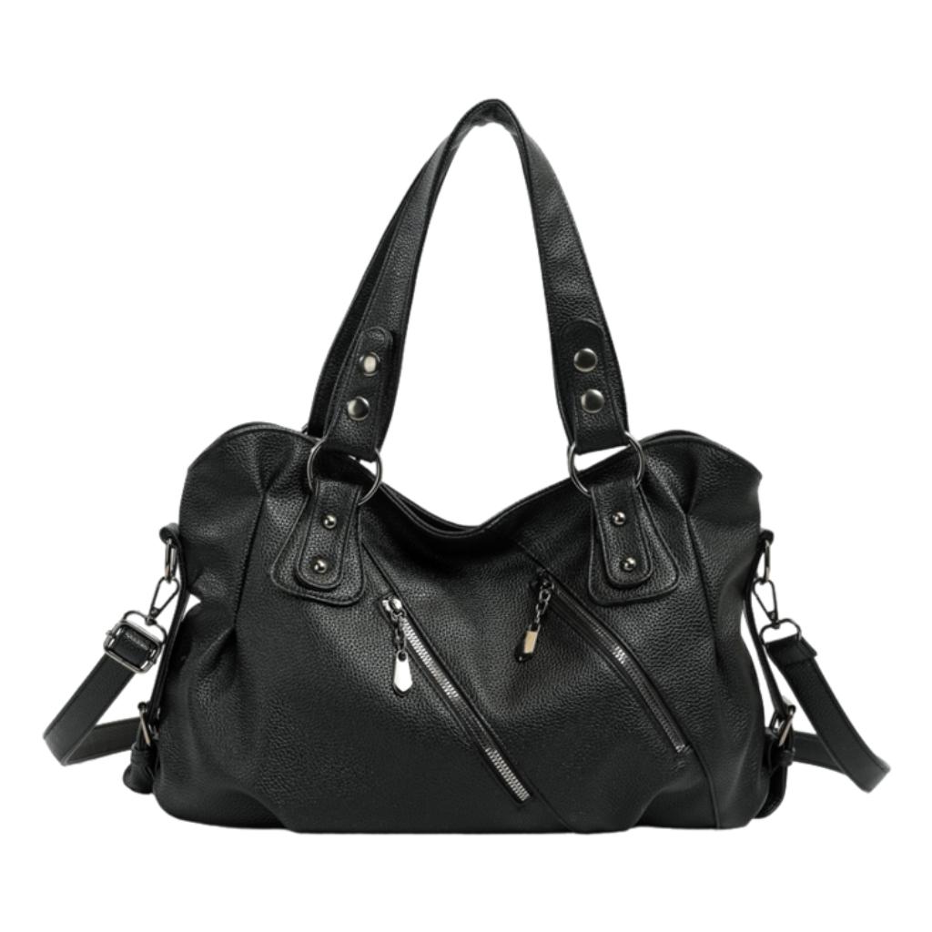 Xeie Thuk Handbag Women PU Leather Multi Pocket Daily Casual
