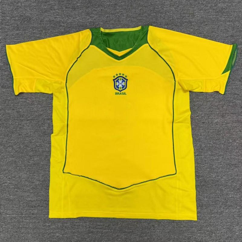 Brazil Training Football Jersey Fans Edition Short Sleeve Soccer Shirts Unisex Women