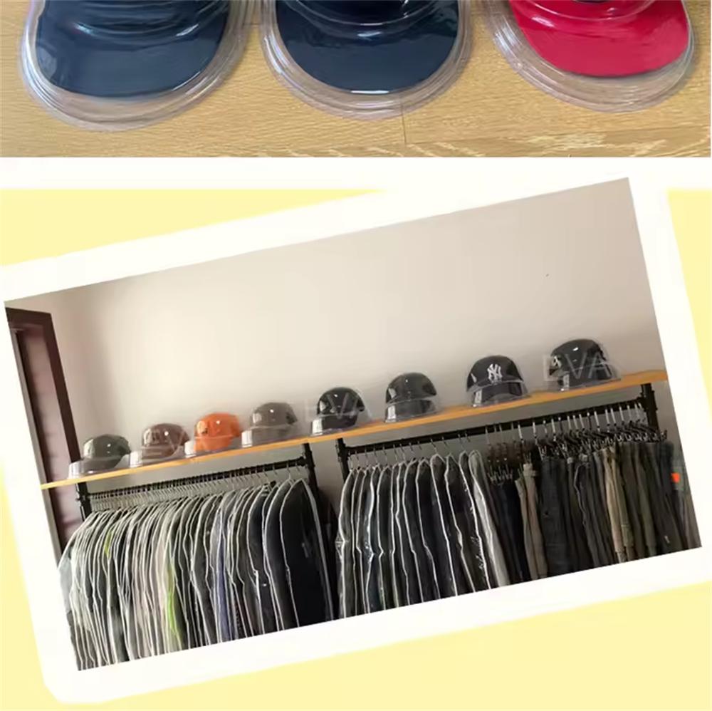 Innovation Baseball Cap Duck Tongue Hat Transparent Box Anti-Deformation Display Stand Can Hang Storage Cap Support Dust Cover