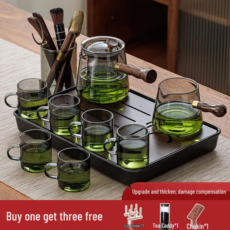 Naijiang Light Luxury Glass Kung Fu Tea Set