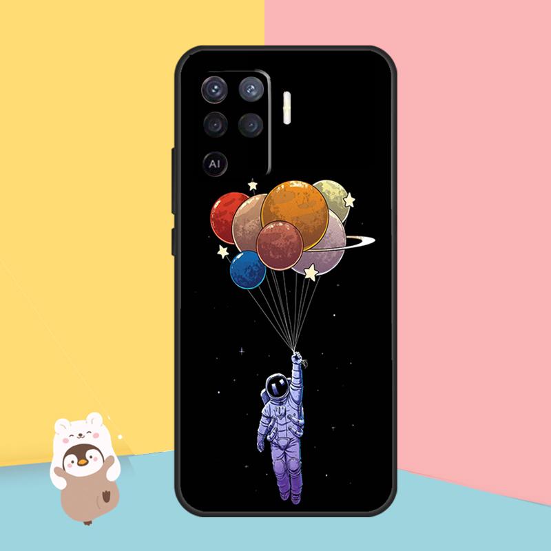 Planet Astronaut Fall für OPPO A74 A93 A83 A91 A53S A9 A5 A31 A53 2020 A15 A16 A1K A52 A72 a94 A54 Abdeckung