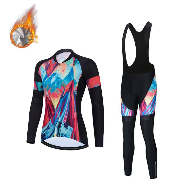 2026 Autumn and Winter Long-sleeved Road Bicycle Cycling Suit, Women's Breathable Cycling Suit Suit