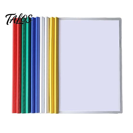 Document Folder 10 Pcs Report Folders with Clear Cover And Sliding Bar, A4 Holder Letter Size Covers, Presentation Binder for School Business File