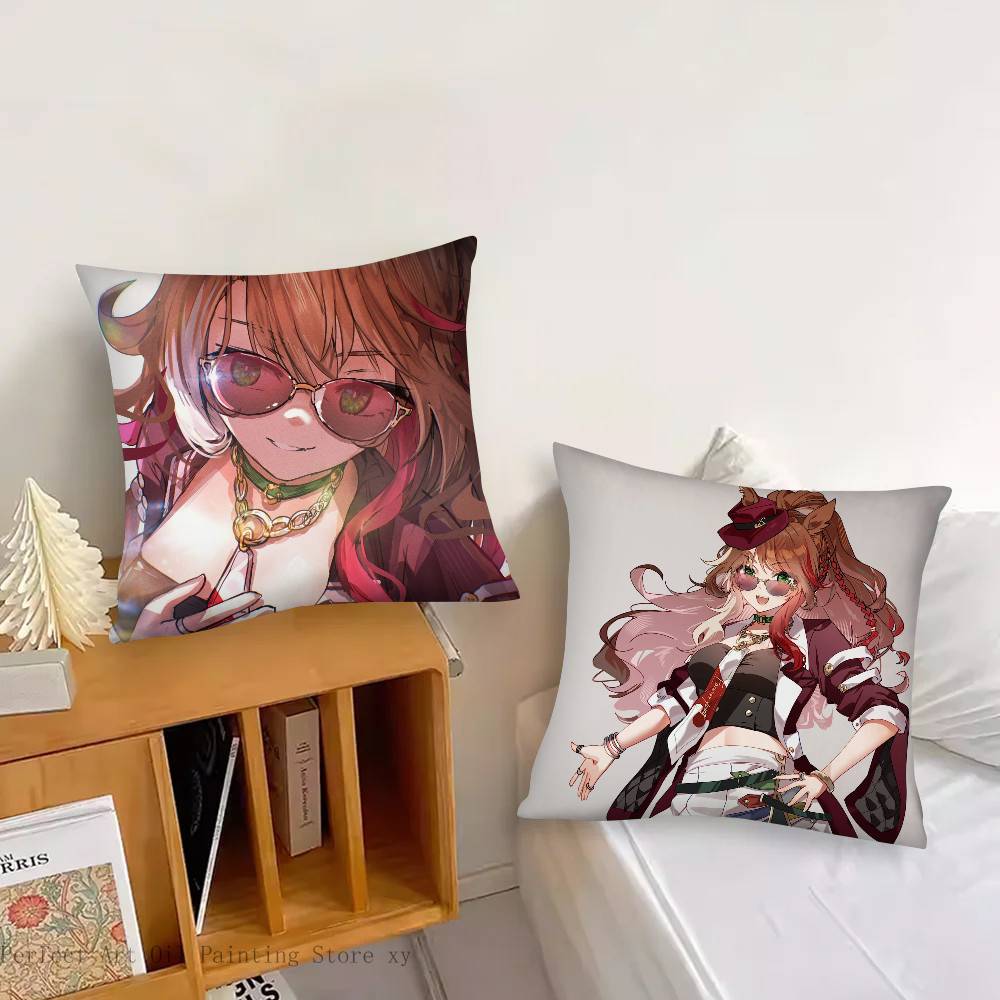 Forever Young Anime U-umamusume Pillow Case Fashion Square Pillowcase Bedroom Sofa Room Ins Decoration Leisure