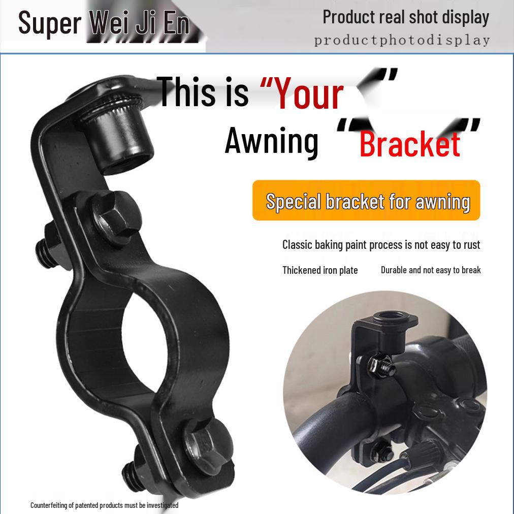 

Universal Rearview Mirror Mount for 22-25MM Motorcycle Handlebars, M8 Iron Bracket for Electric Vehicles. M8 Iron Fixed Bracket, 1 Piece