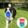 Bite Resistant Squeaky Tpr Dog Toys Spiky Teething Ring Elastic Ball Dental Care Teeth Cleaning Tartar Pet Chew Toys For All Dog