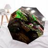 Reiseregenschirm im Monster-Truck-Design, 8 Rippen, Automatisches Öffnen und Schließen, Tragbares faltbares Design, Kompakter und stilvoller Schirm geeignet für