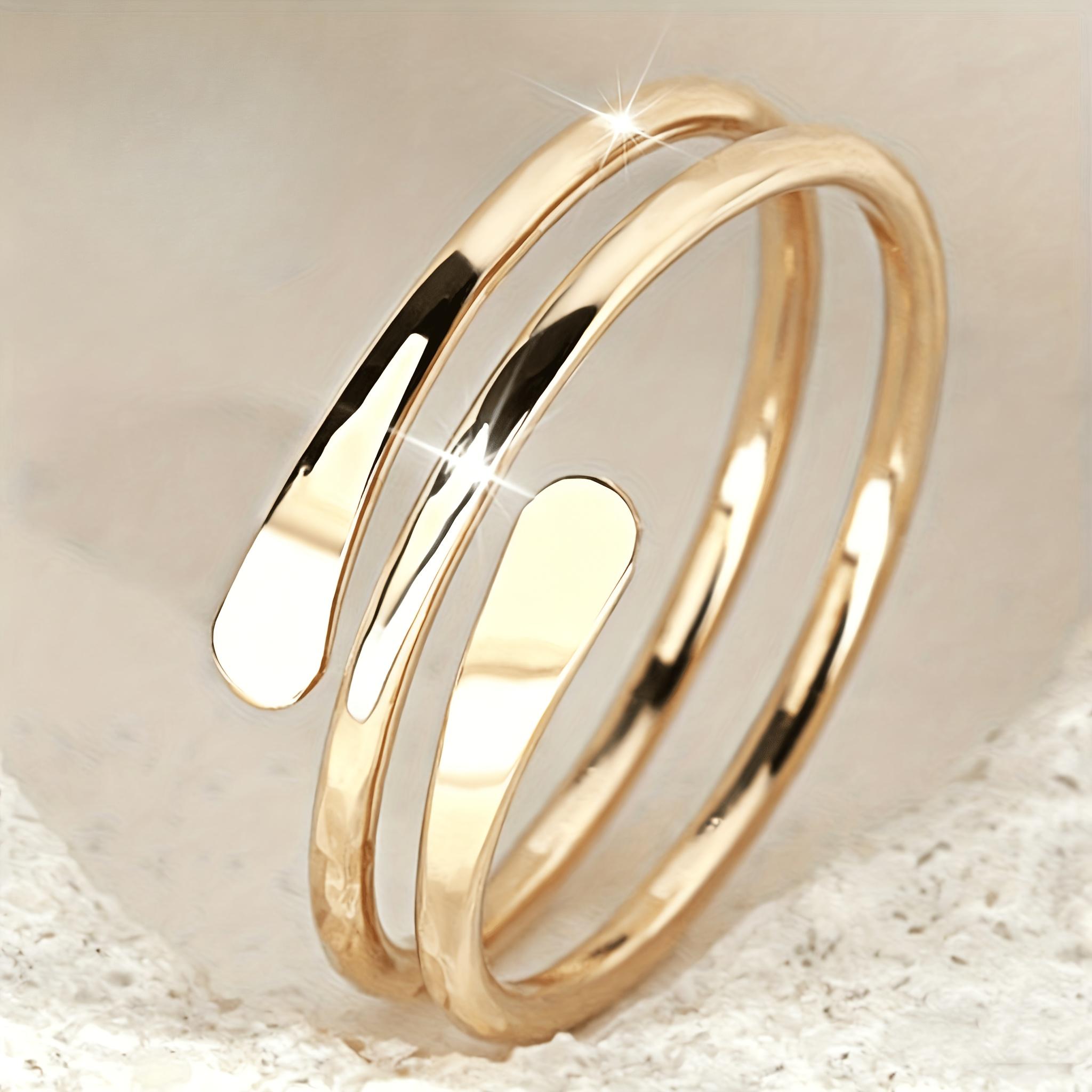 

1pc Women S Fashion Minimalist Multi-Layer Cut-Out Open Ring for Autumn And Winter, Gift for Good Friends, Party Favors, Suitable for Daily Commute
