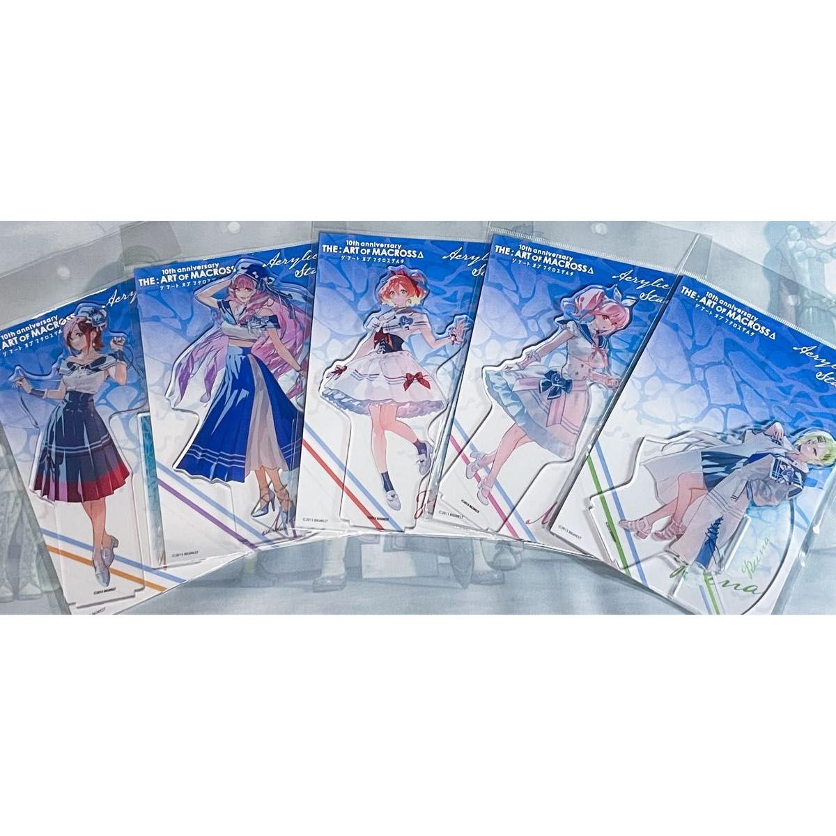 Used Macross Delta 10th Anniversary Acrylic Stand All 5 Types Set Osamu Tezuka Memorial Museum