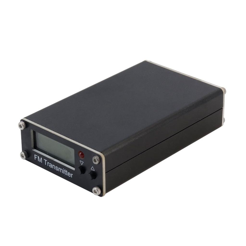 FM Transmitter 0.5W Digital Display Stereo FM Radio Broadcaster 76 108MHz Adjustable Frequency 2000m Range Compact