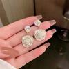 Korean Tassel Earrings: S925 Silver Needle Long Pearl Drops with Elegant Fairy Design