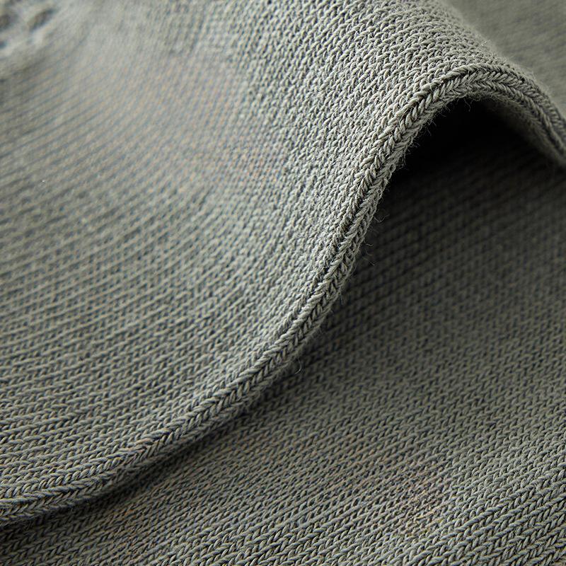 Men's Pure Cotton Socks for Spring and Autumn, Anti-odor and Sweat-absorbing, Short Socks, Medium Socks, All-season, Antibacterial and Casual Cotton