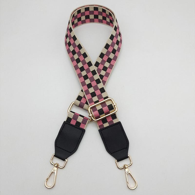 

Color Wide Shoulder Strap Women s Bag Replacement Adjustable Strap Single Shoulder Oblique Cross Ethnic Style Accessories Strap Golden Hook