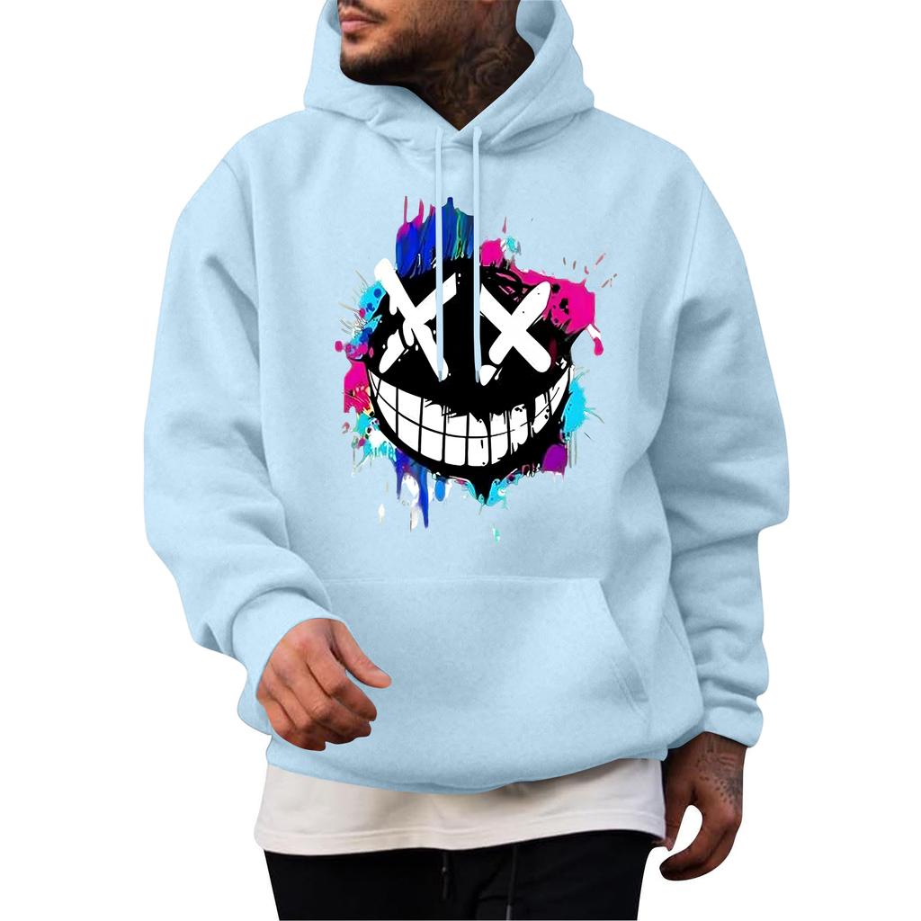 Men's Casual Hoodie Fashion  Sweatshirt With Hood Leisure Tops Teenager Streetwear Fashion Long Sleeve Shirt Warm