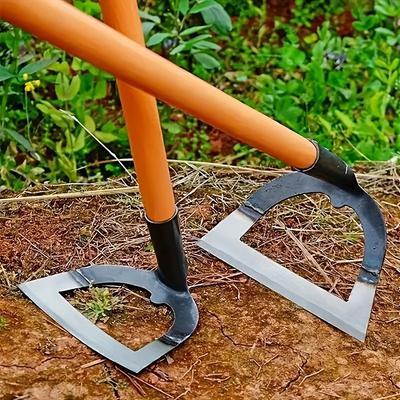 Azada Hueca de Acero al Manganeso, Herramienta de Deshierbe, Diseño Hueco, Duradera para Jardinería Exterior y Cuidado del Césped, Uso Agrícola (excluyendo Asas)