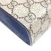 Gucci Clutch Tasche Beige blau GG Supreme Canvas Herren 768255 Gebraucht