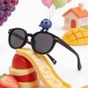 Cute Polarized Sunglasses for Kids, Soft Silicone Frame with Rice Nail Design, Sun Protection for Boys & Girls.