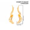 Ingemark Trendy Simple Irregular Spiral Metal Stud Earrings Women Trendy Creative Geometric  Pierced Earring New Year Jewelry