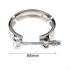 Turbo Exhaust Clamp V Band Downpipe Universal Sleeve Tube Clip