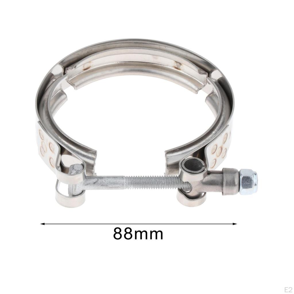 Turbo Exhaust Clamp V Band Downpipe Universal Sleeve Tube Clip