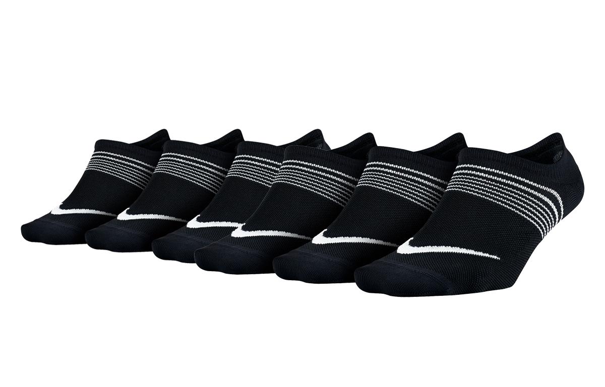 Nike Ankle Socks Women s 6 Pack Black SX5277-010 M