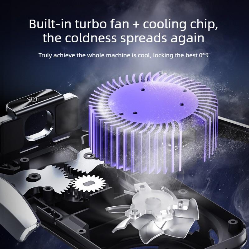 2026 New Semiconductor Cooling 15W Wireless Water Cooling Digital Display Phone Holder Car Mount Fast Charging Auto Accessories
