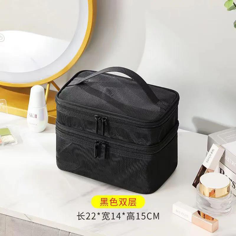 Dames Transparante Mesh Reizen Cosmetische Tas Make-up en Toiletartikelen Kit Opbergtas Make-up Organizer Tas