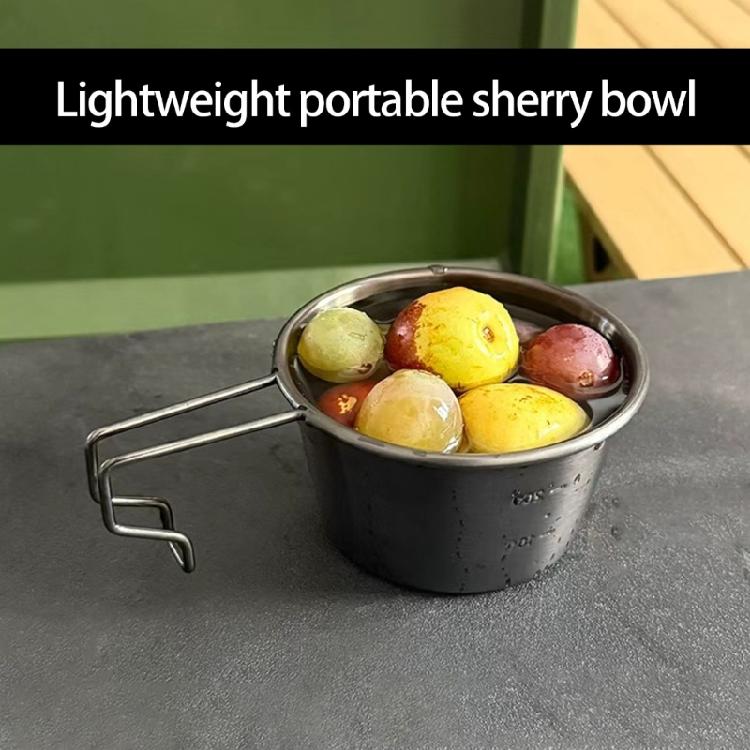 Multifuntional Use 200ml Capacity Camping Bowl Heatproof Portable Cookware Suitable for Campers Trail Explorers Use