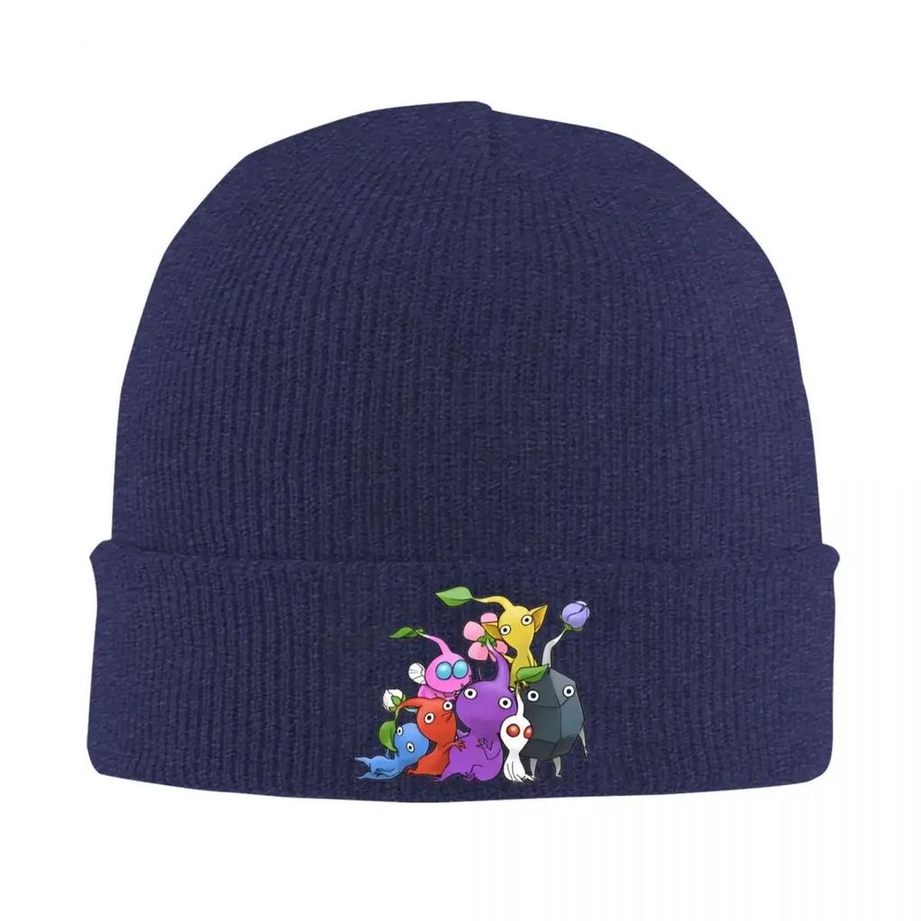 New Pikmin Game Art Knitted Caps Womens Unisexs Beanies Winter Hats Acrylic Video Game Warm Cap