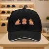 Cute Capybara Trio Baseball Cap Polyester Adjustable Unisex Adult Casual Sporty Hat