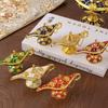 European Aladdin's Lamp Gold Retro Pattern Figurine: Classical Style Decorative Craft
