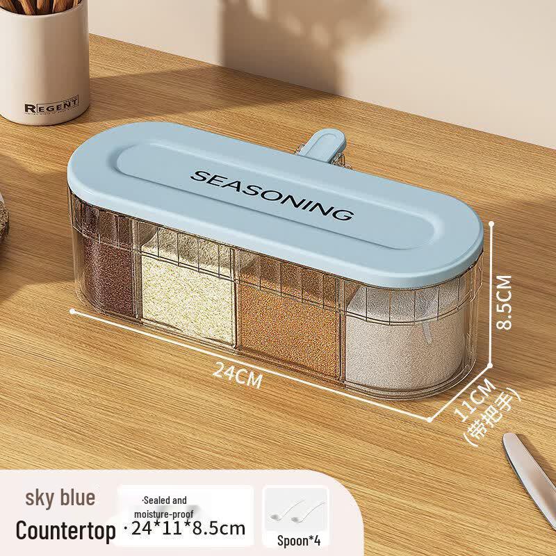 Qiwei Wall-Mounted Kitchen Seasoning Box Set