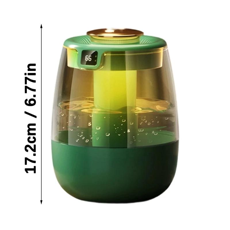 USB Humidifier for Bedroom 1.3L Cool Misting Humidifier with Night Light Humidifier Digital Display for Home Plant Room X7XA