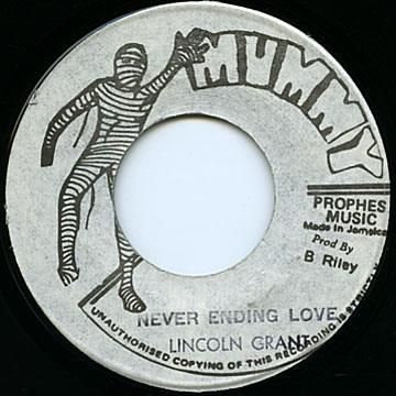 

7inch Record LINCOLN GRANT Never Ending Love NONE Mummy Jamaica Reggae Ska Dub Used
