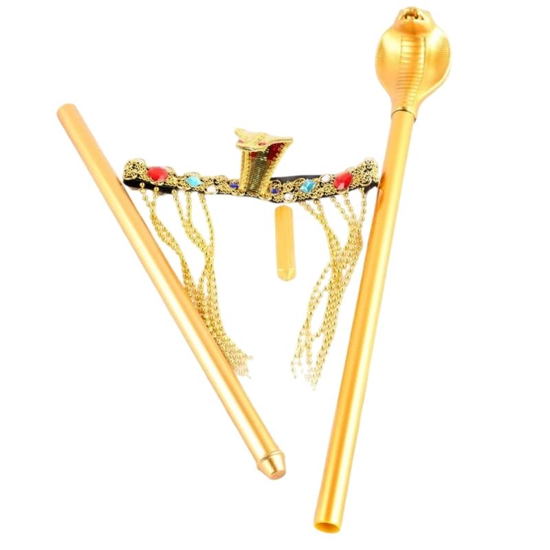 

Костюмний аксесуар Головний убір єгипетської цариці для тематичних вечірок, рольових ігор, Хелловіну, пластиковий головний убір