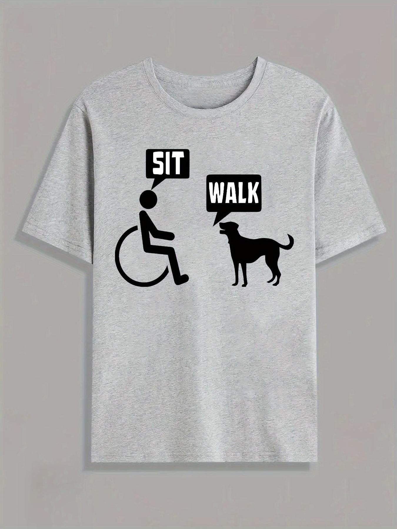 Funny Sit Walk Icons TShirt 100 Cotton ONeck Short Sleeve Summer Casual Mens Tshirt Streetwear S