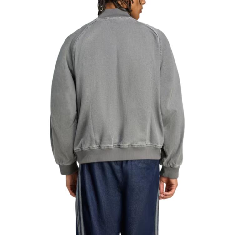 Adidas Originals Adicolor Denim Black Wash Sst 3-Stripes Loose Fashion Sports Jacket Men Jacket JW5915