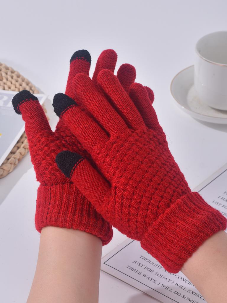 Gloves pineapple gloves cold winter warm gloves student gloves piled thickened riding gloves