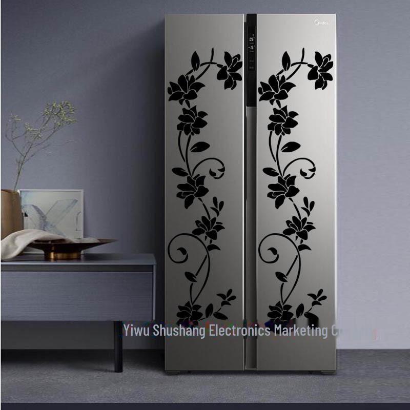 Custom Flower Vine Wall Stickers: Eco-Friendly PVC Decor for Bedroom, Living Room, Refrigerator, or Restaurant