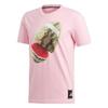 Fruit Print Crew Neck Short Sleeve T-Shirt Men Tops Pink FJ7567