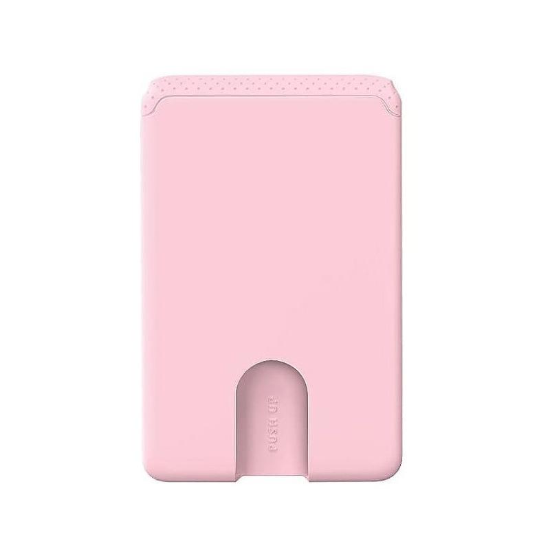 1Pcs Adhesive Soft Silicone Mobile Phone Wallet Phone Holder Sticker Credit Card Holder Compatible For Phone Android розовый