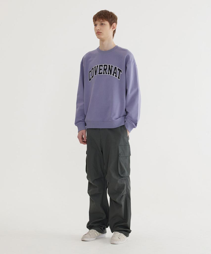 COVERNAT Arch Logo Sweatshirt Purple
