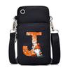 Halloween letter printing trend mobile phone bag vertical square black messenger bag change bag